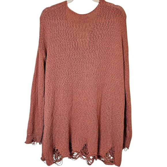 Mittoshop sweater, distressed, sienna. Size S. NWT.  #897 - Picture 2 of 4